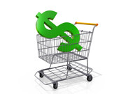 shopping Cart Dollar Sign by Flickr user One Way Stock, licensed by Creative Commons