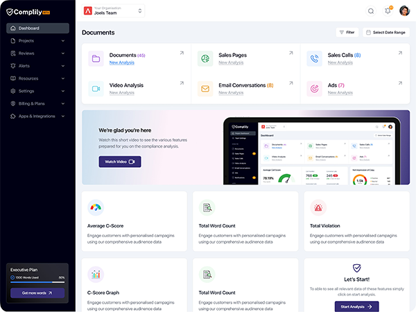 Complily Dashboard